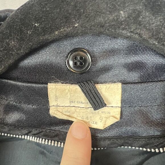 Vintage Tuffy Topper black satin Men's bomber jacket utility indie grunge XL - Picture 2 of 10